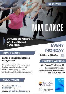 MM Dance Northwich promotional flyer